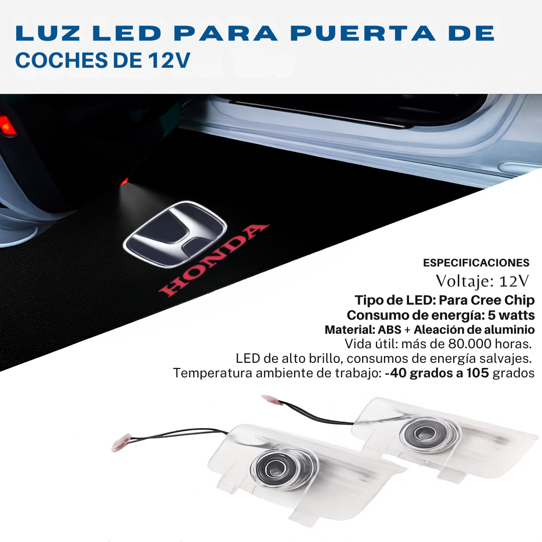 Luces LED de Puerta con Logo Honda (2 uds)